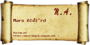 Mars Alárd névjegykártya